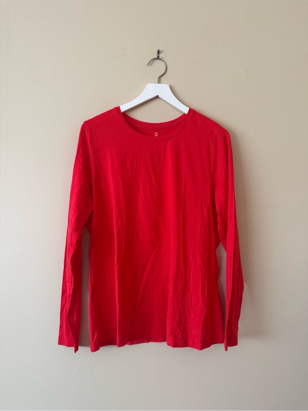 Lands’ End Red Shaped Long Sleeved Shirt Size XL
